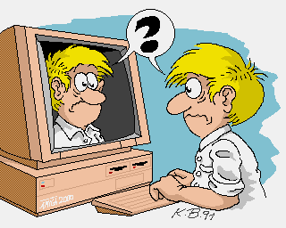 Anfang der 1990’er Jahre hat Karl Bihlmeier eine Comicfigur entwickelt, die bei Amiga Fans zum Kult wurde.<br>Es war „Hermann der User“, er beschäftigt sich mit den typischen Problemen eines Computer-Nerd in und mit seinem Umfeld.<br>Veröffentlicht wurden diese unter anderem im „Amiga Magazin“ des Markt & Technik Verlags.<br>Vielen Dank an Karl Bihlmeier für die Erlaubnis zur Veröffentlichung 😉<br>