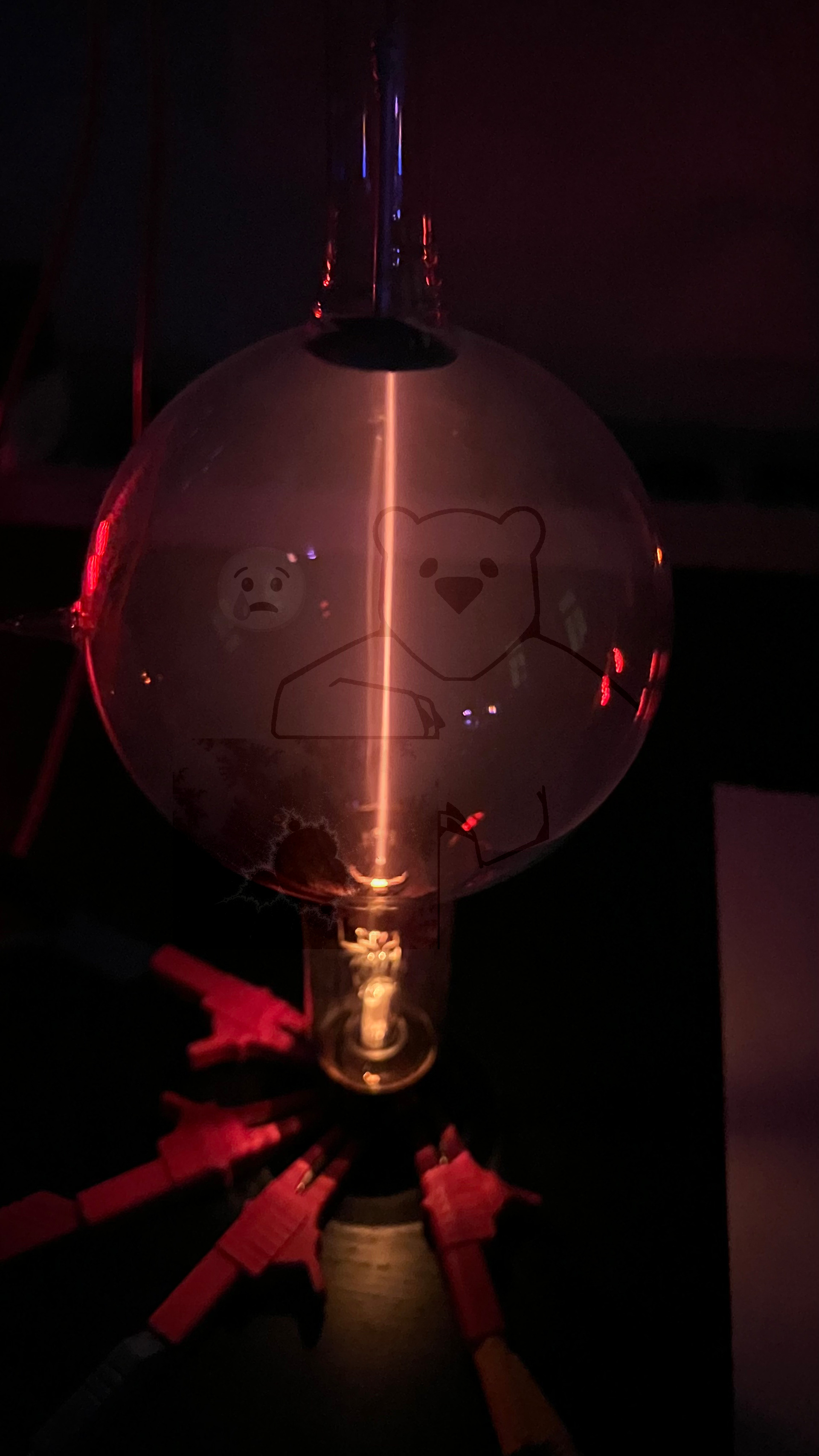 Demonstrationsröhre Fadenstrahlröhre #7509 PR2 Narva In Betrieb Bild 1