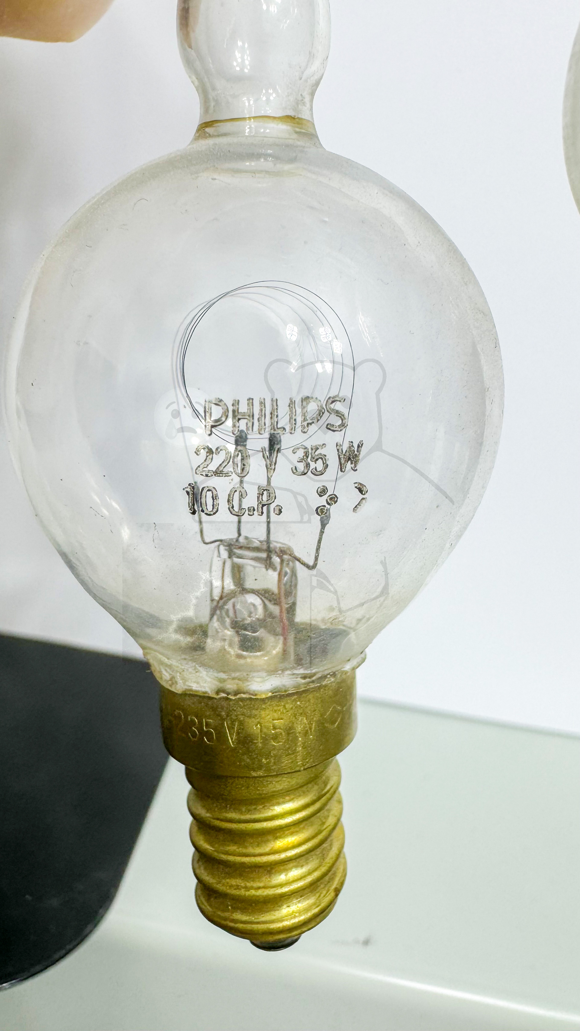 Röhre 10 CP #6646 Typenschild