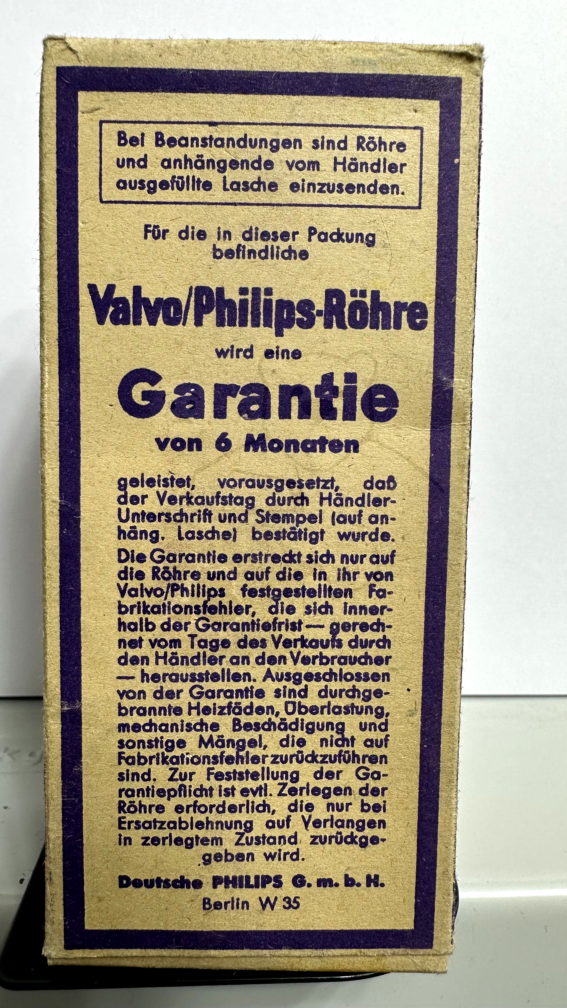 Röhre 4687 #6122 Verpackung Bild 3