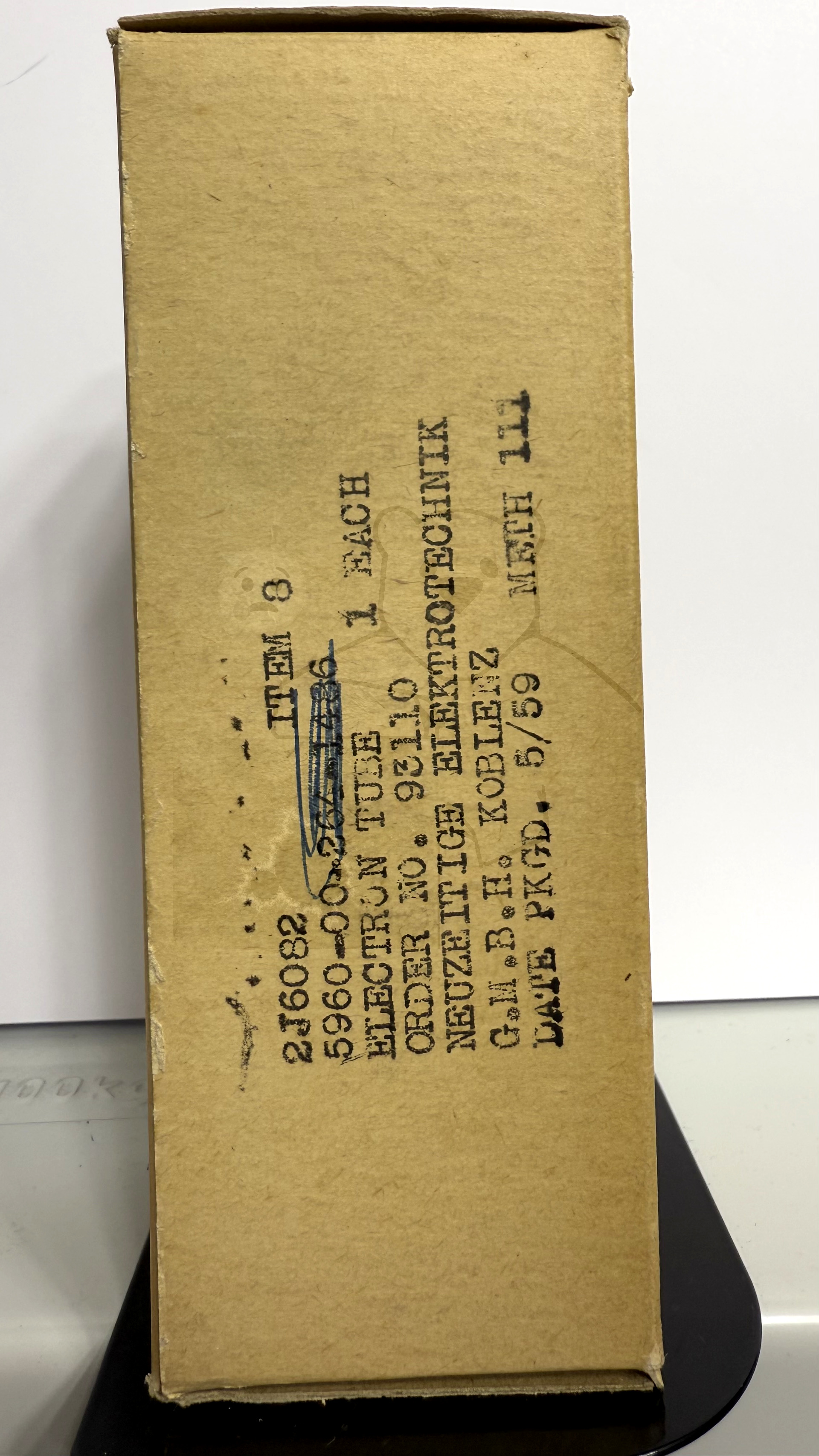 Röhre 6082 #6858 Verpackung Bild 1