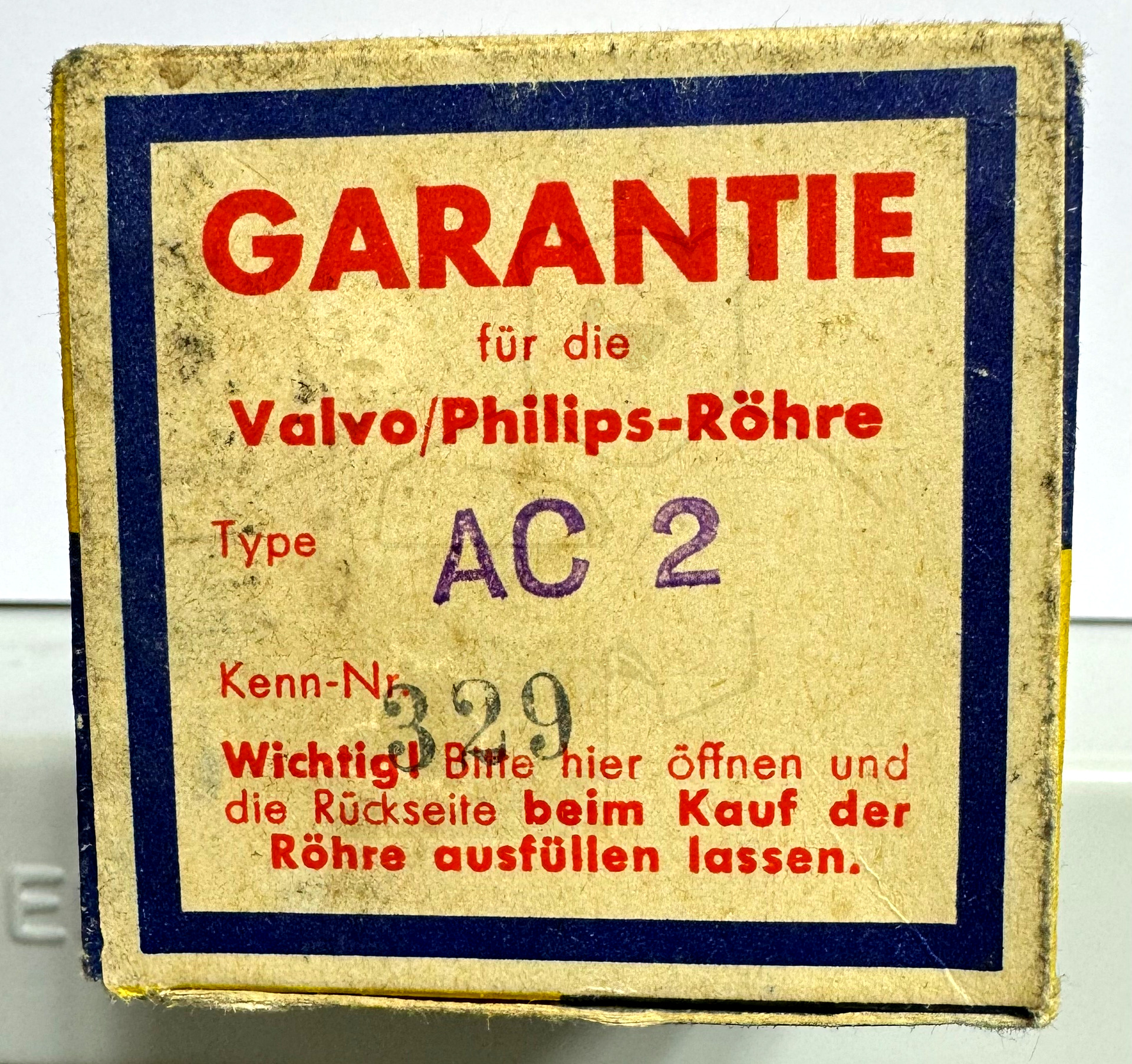 Röhre AC2 #6751 Verpackung Bild 5