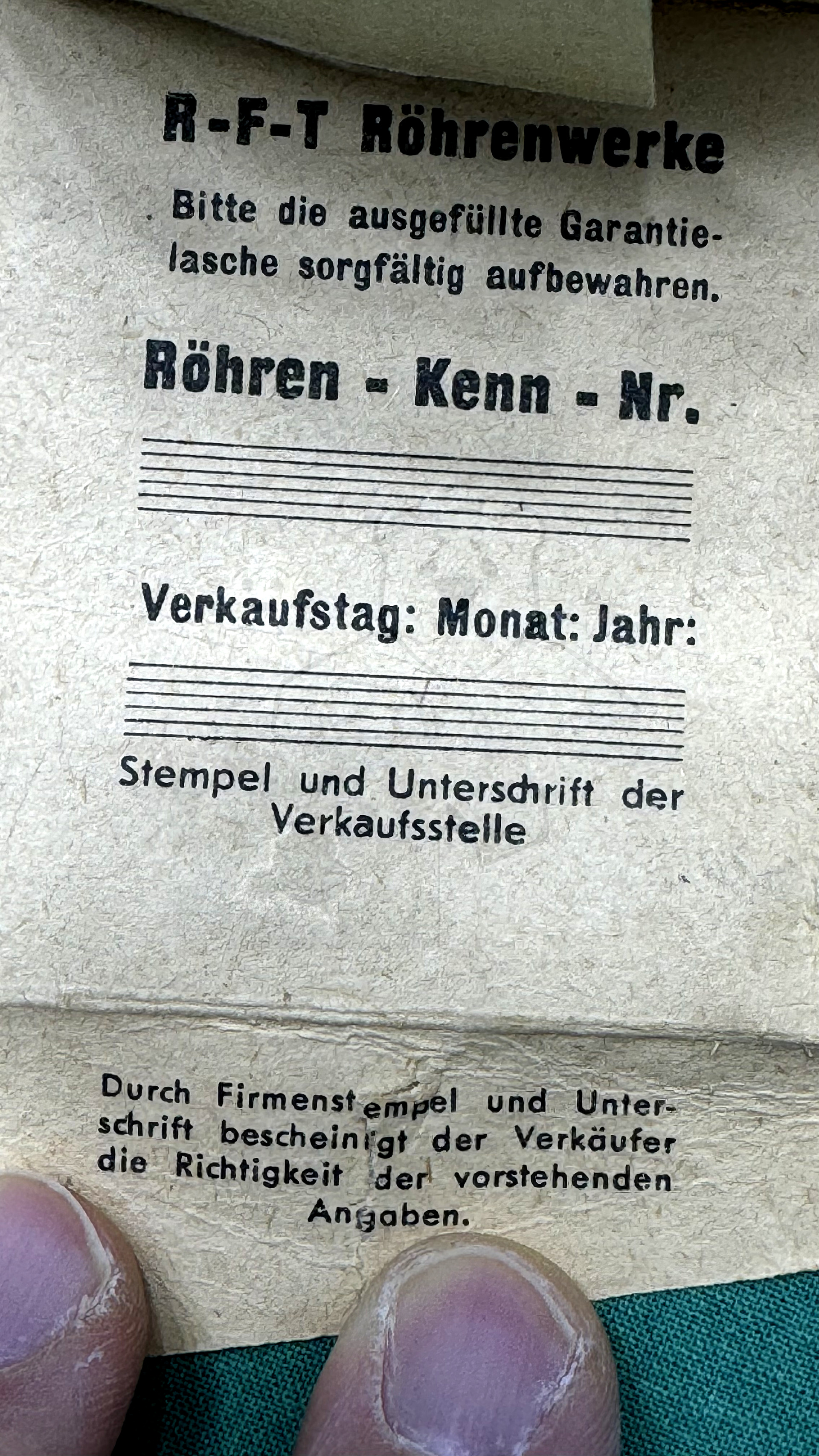 Röhre C3c #0008 Verpackung Bild 1