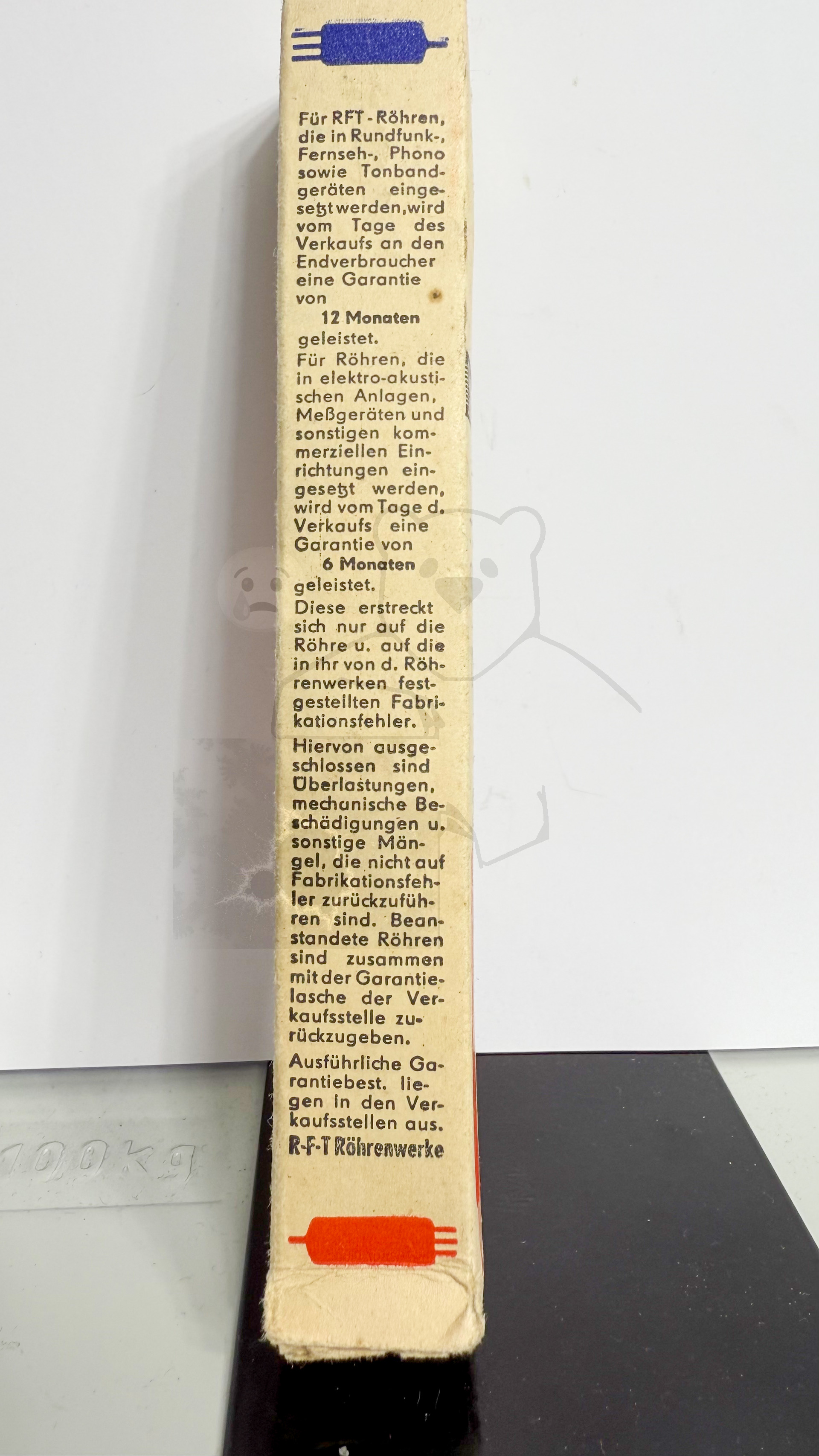 Röhre DC762 #6696 Verpackung Bild 4