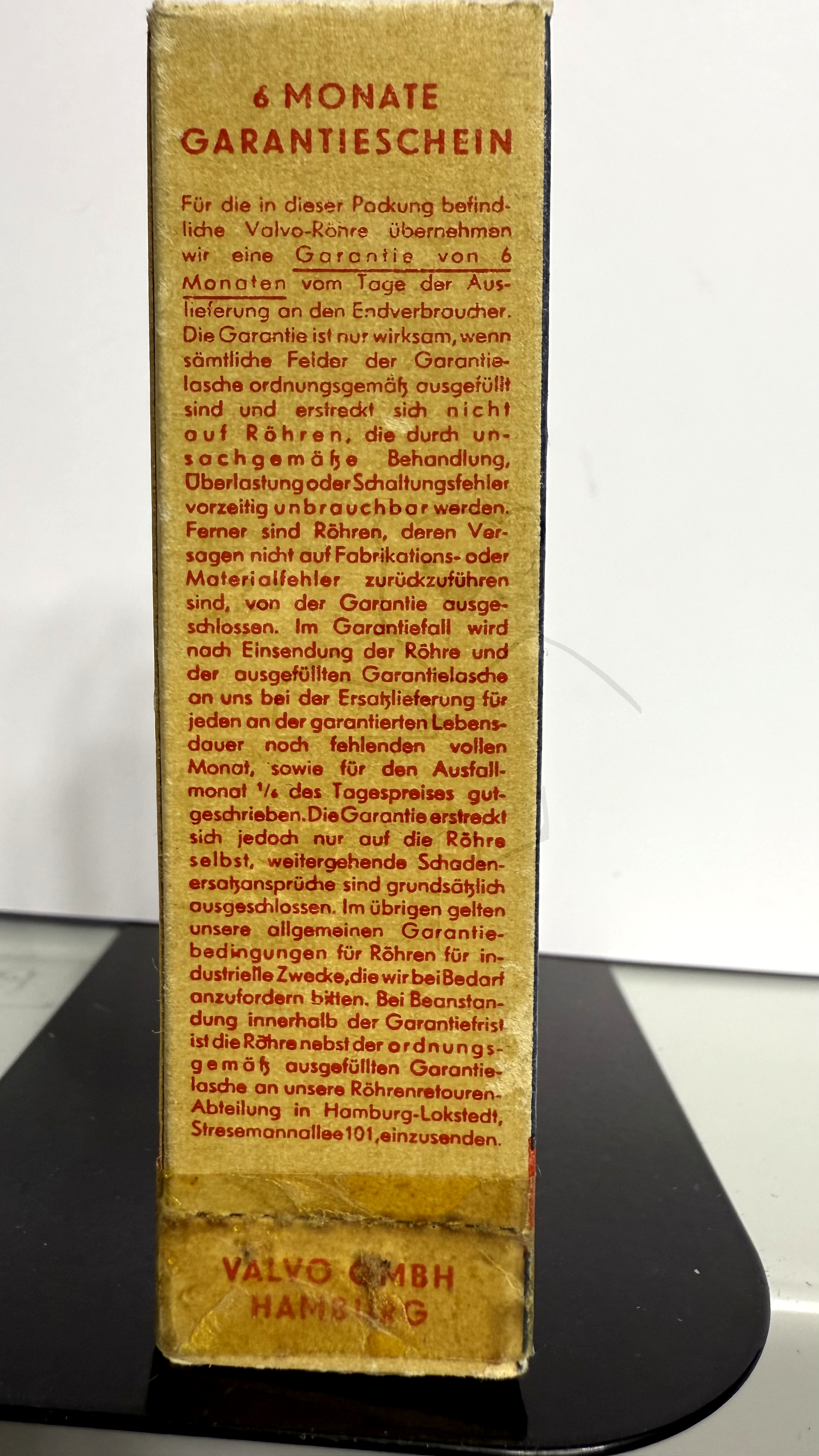 Röhre DM160 #7663 Verpackung Bild 2
