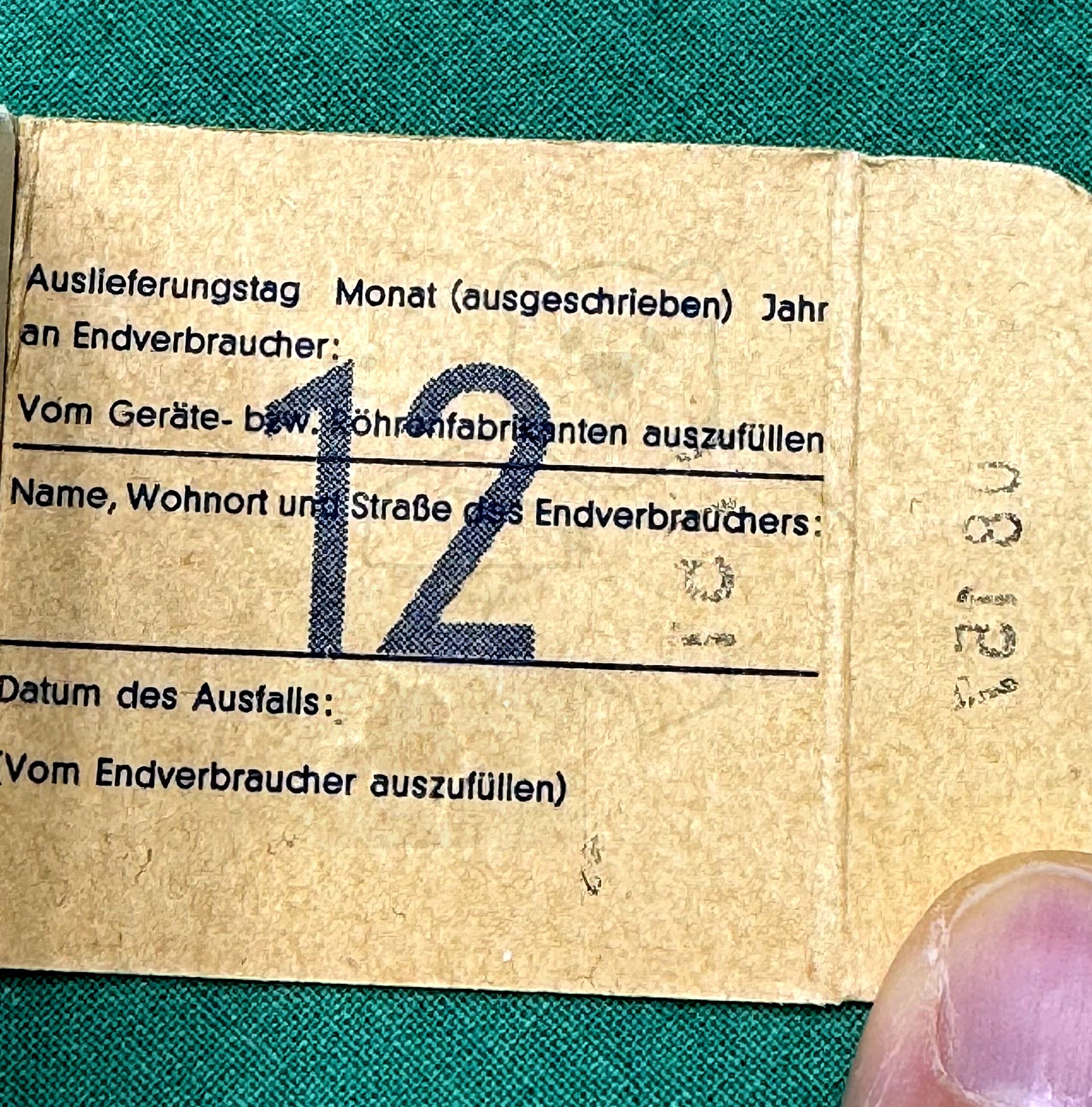 Röhre E235L #3327 Verpackung Bild 1