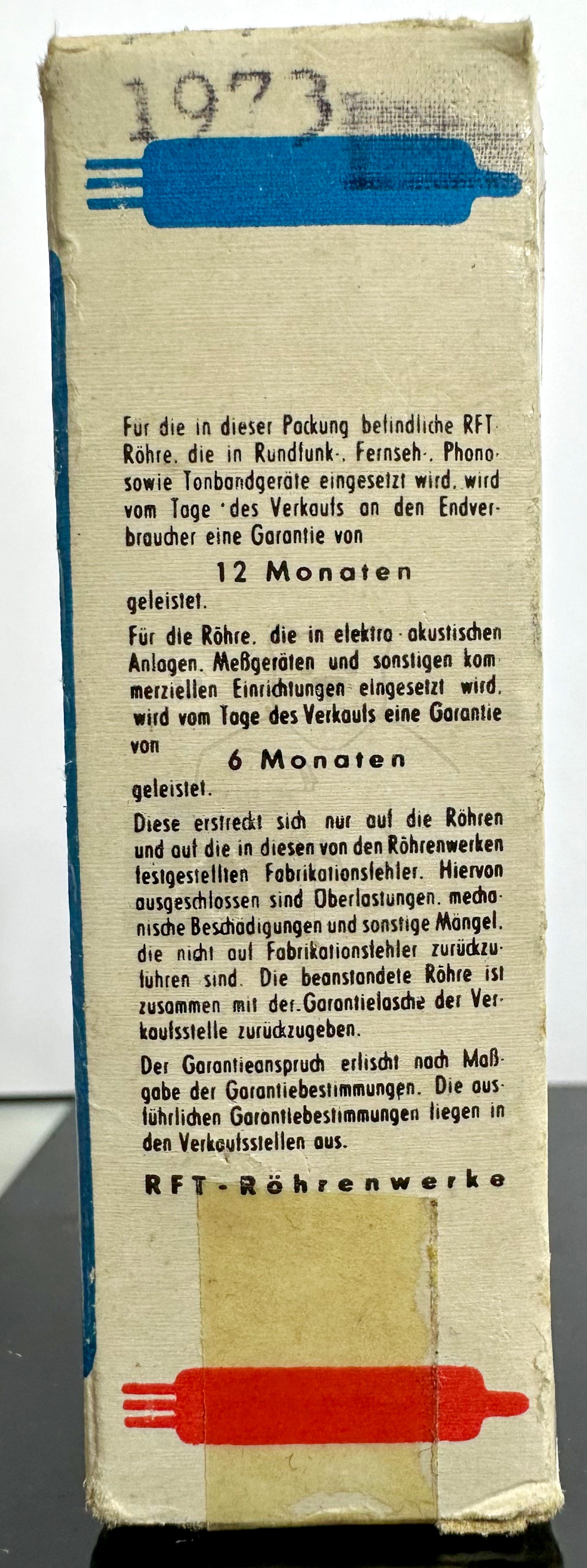 Röhre ECC962 #3572 Verpackung Bild 2