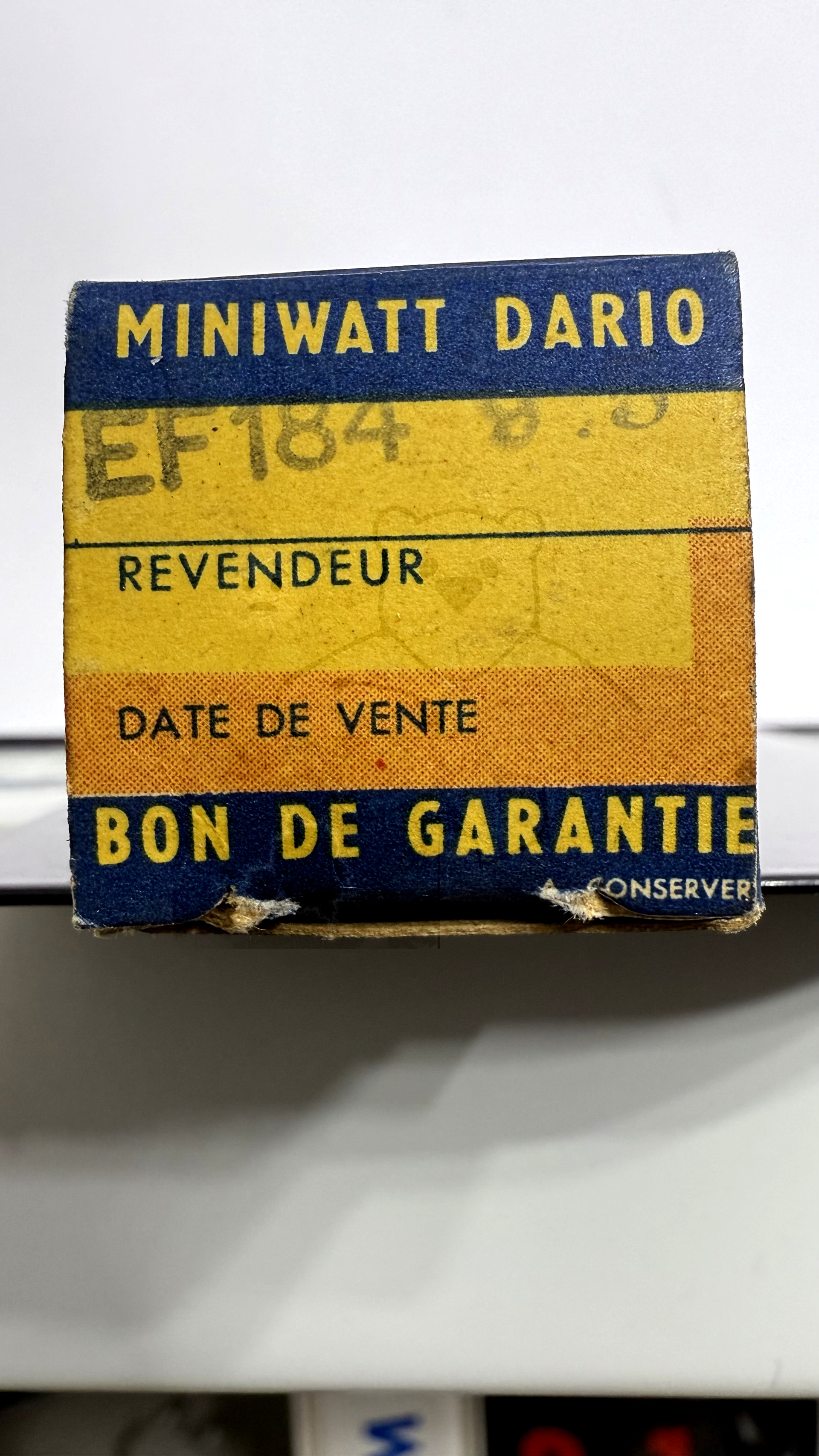 Röhre EF184 #7066 Verpackung Bild 3