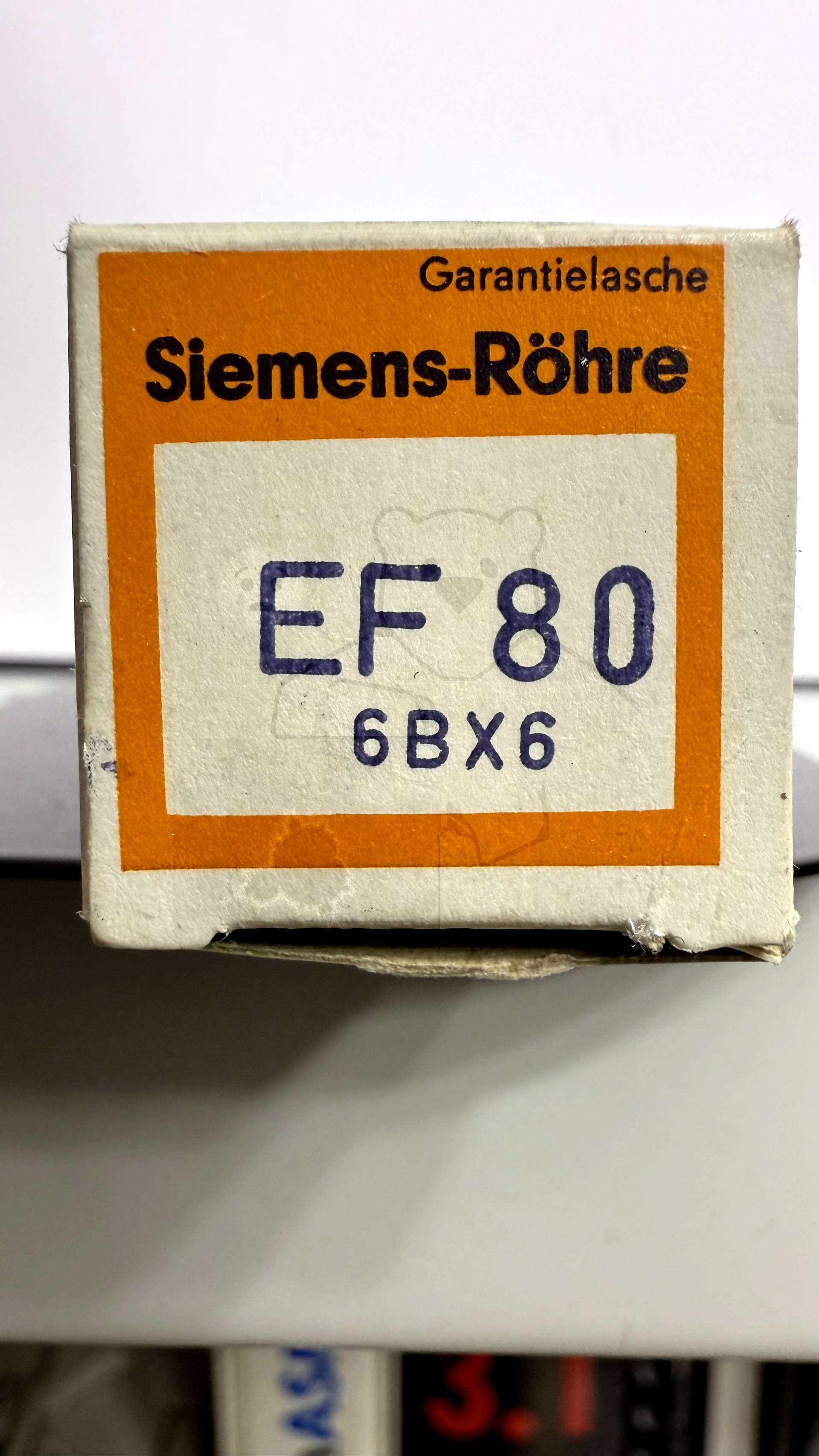Röhre EF80 #2350 Verpackung Bild 3