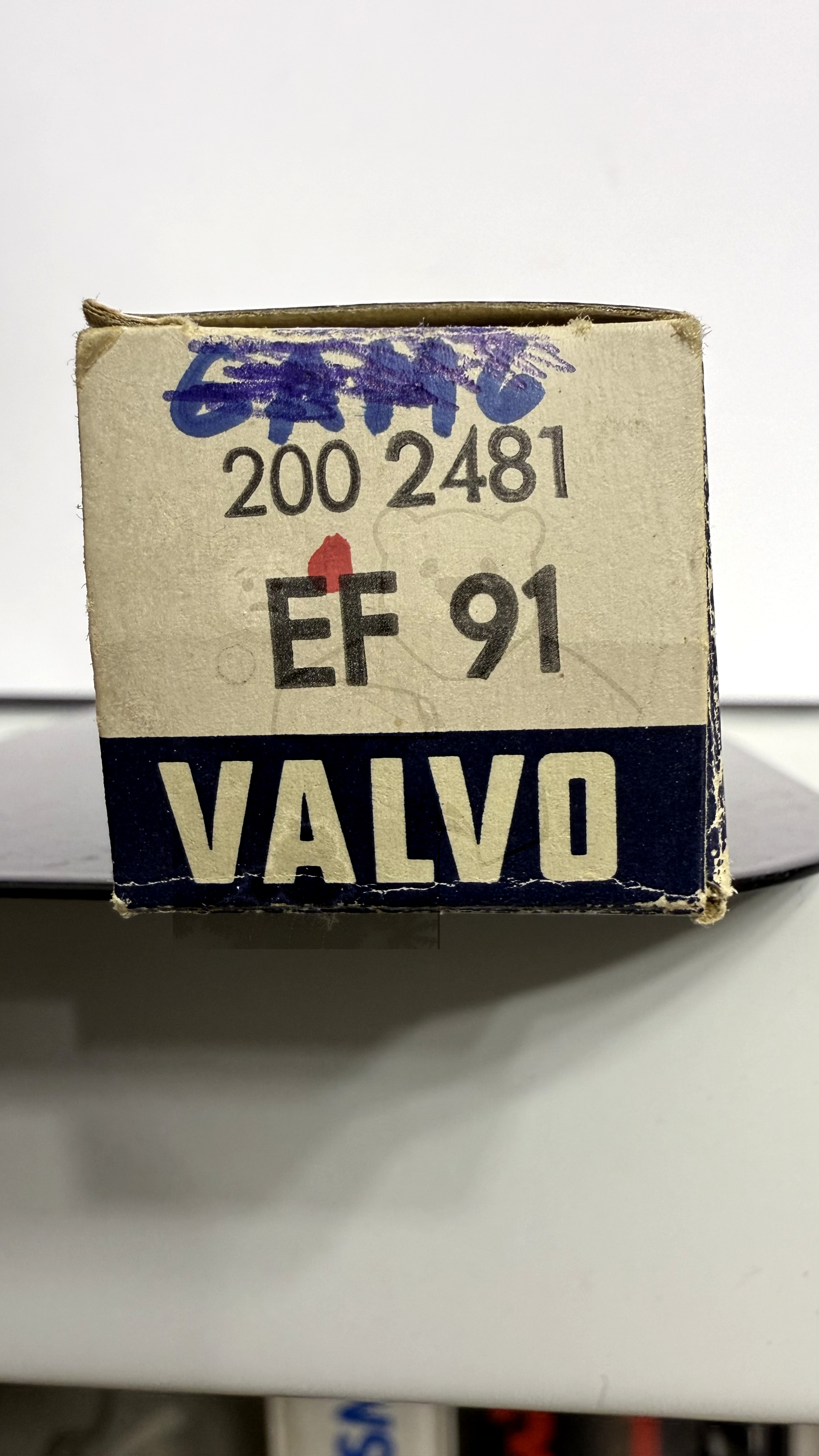 Röhre EF91 #4055 Verpackung Bild 3