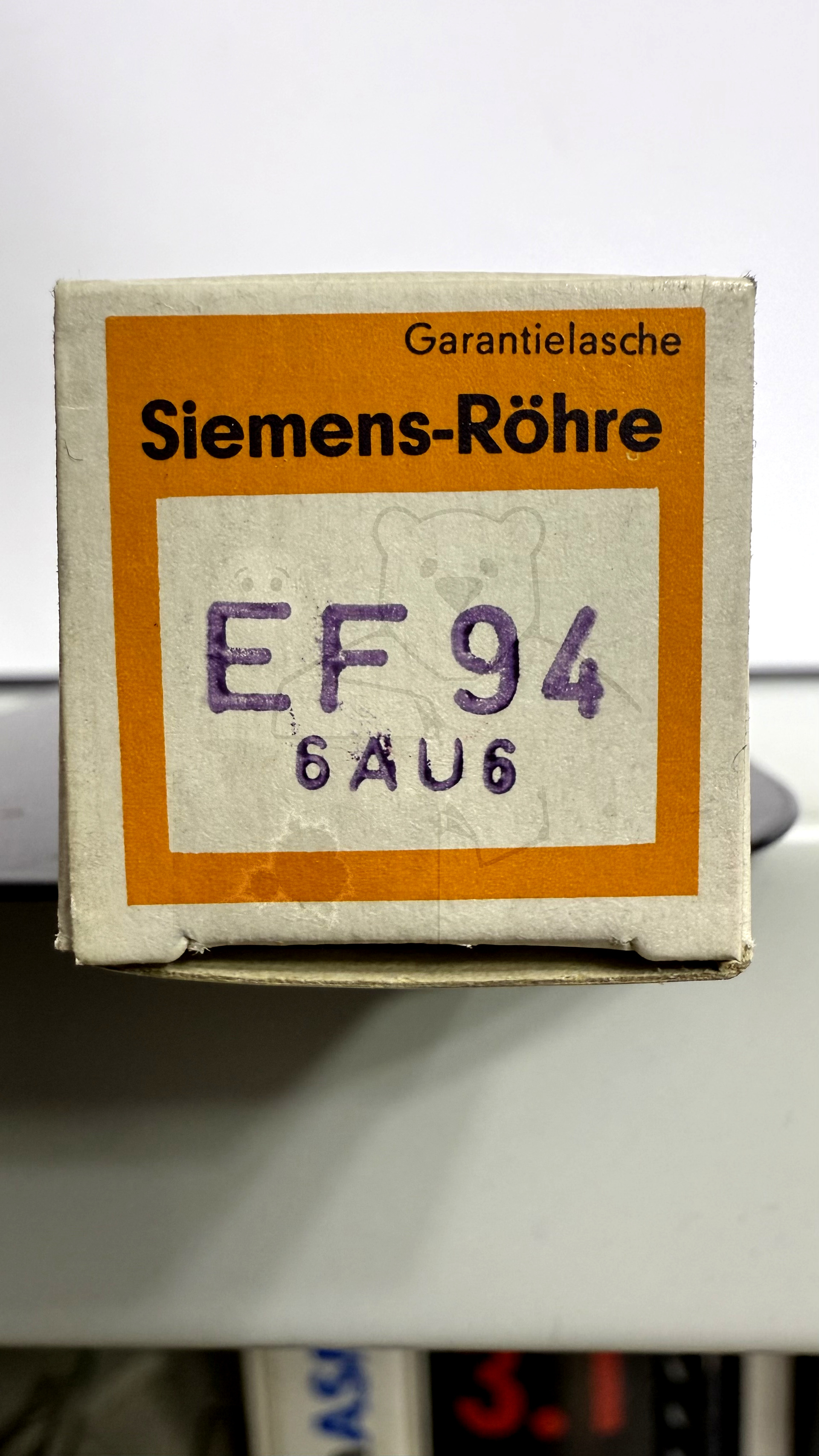 Röhre EF94 #2478 Verpackung Bild 3