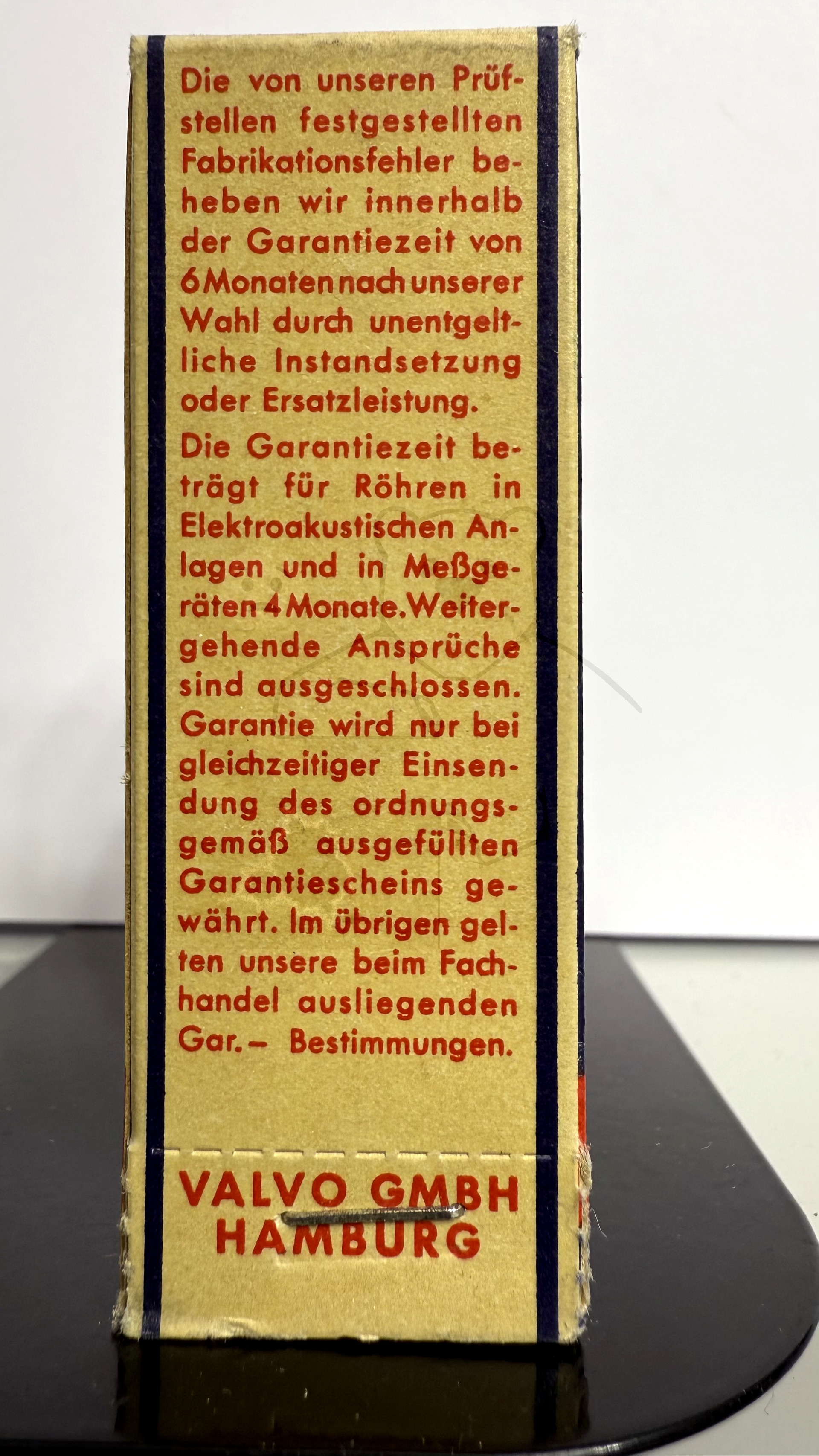 Röhre EL42 #4054 Verpackung Bild 2