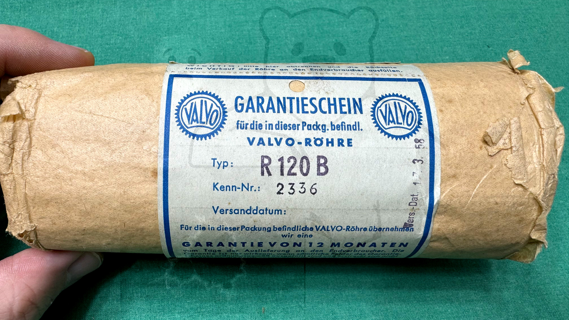 Röhre R120B #4812 Verpackung Bild 1