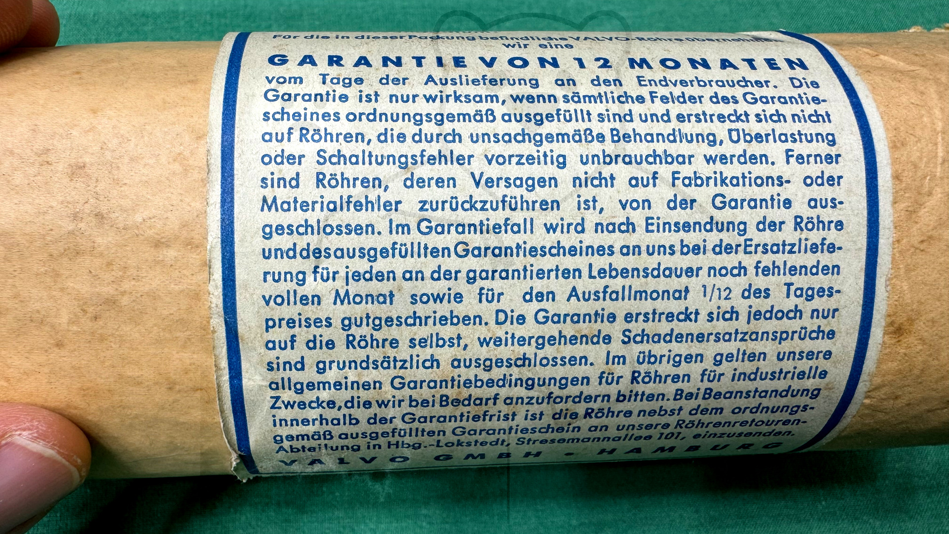 Röhre R120B #4812 Verpackung Bild 3