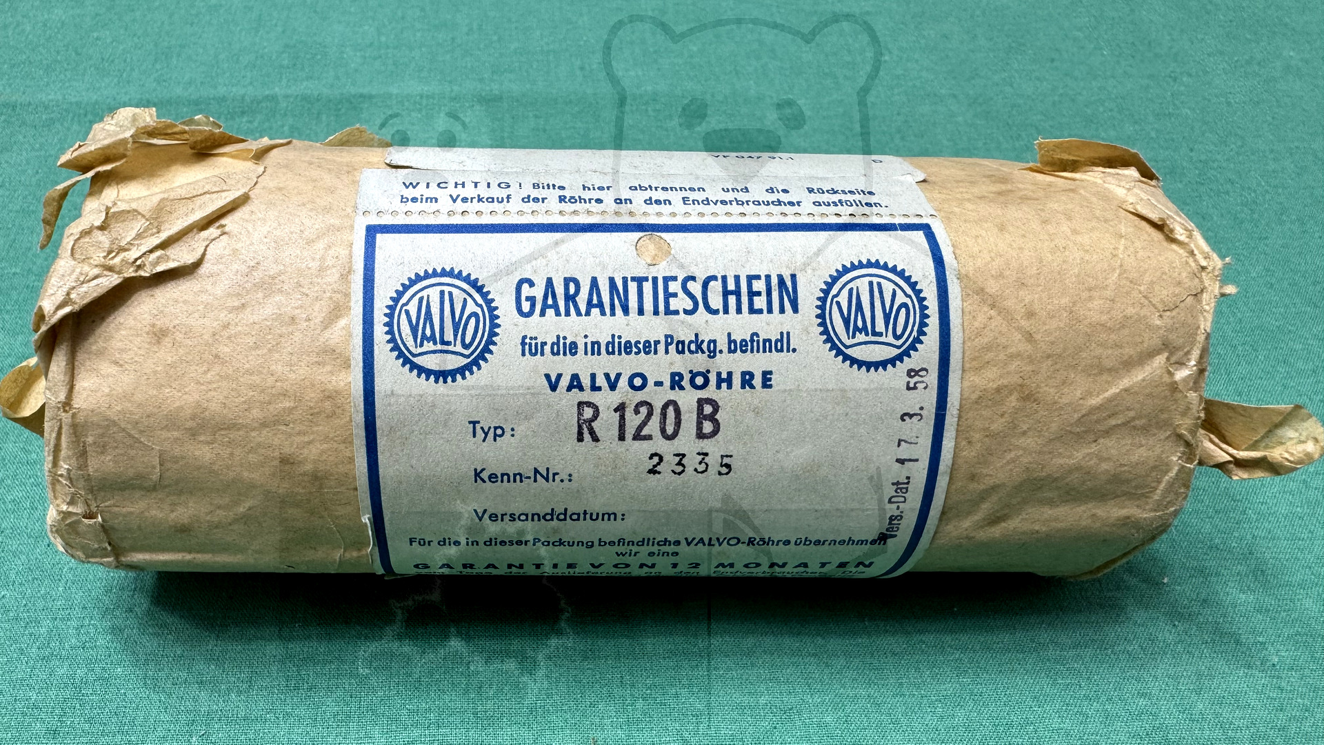 Röhre R120B #4813 Verpackung Bild 1