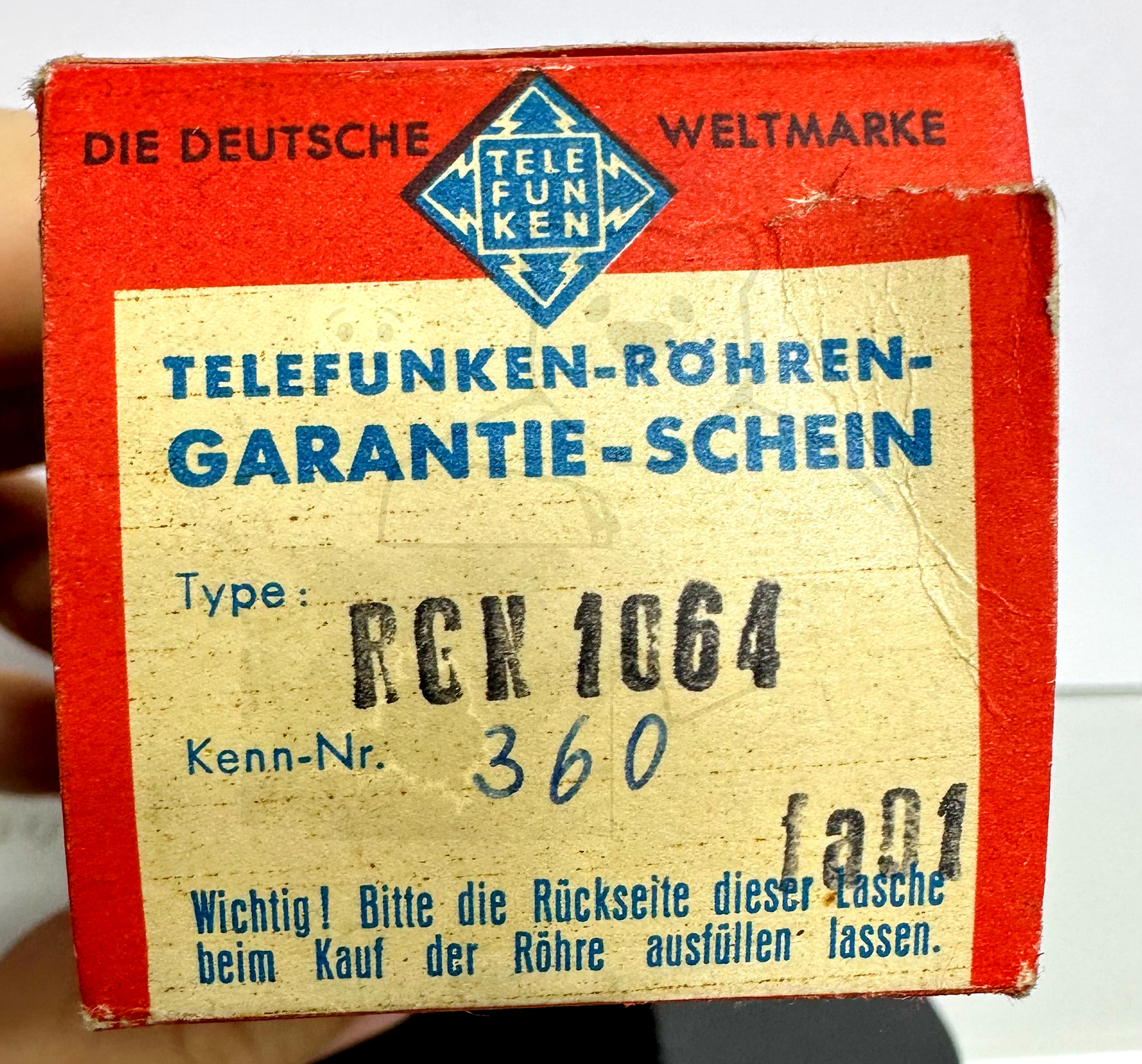 Röhre RGN1064 #3509 Kleine Bauform Verpackung Bild 5