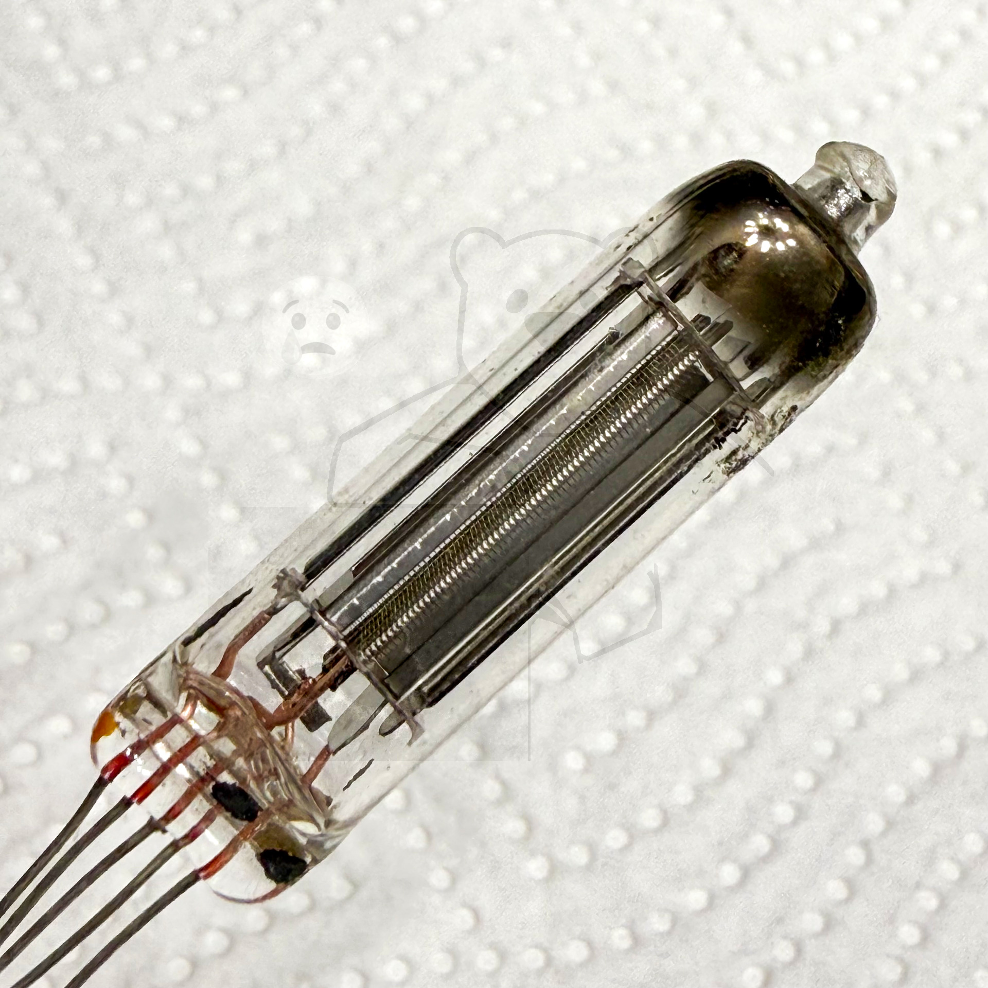 Unbekannte Subminiaturroehre, Flach, 5pol #7640 Bild 1